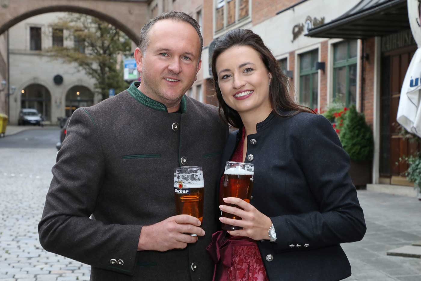 Bratwurst Röslein, Helmut Dinkel und Carina Hellberg